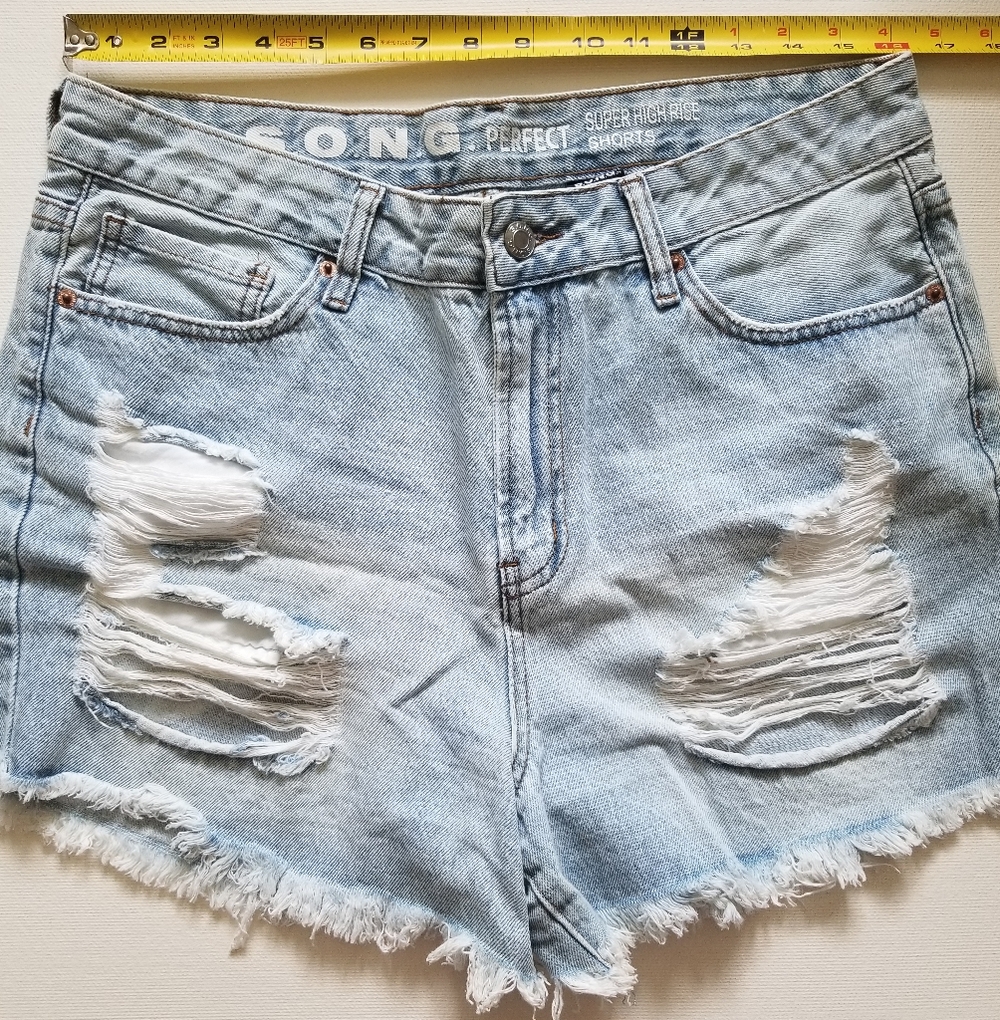 New 100% Cotton Distress Shorts